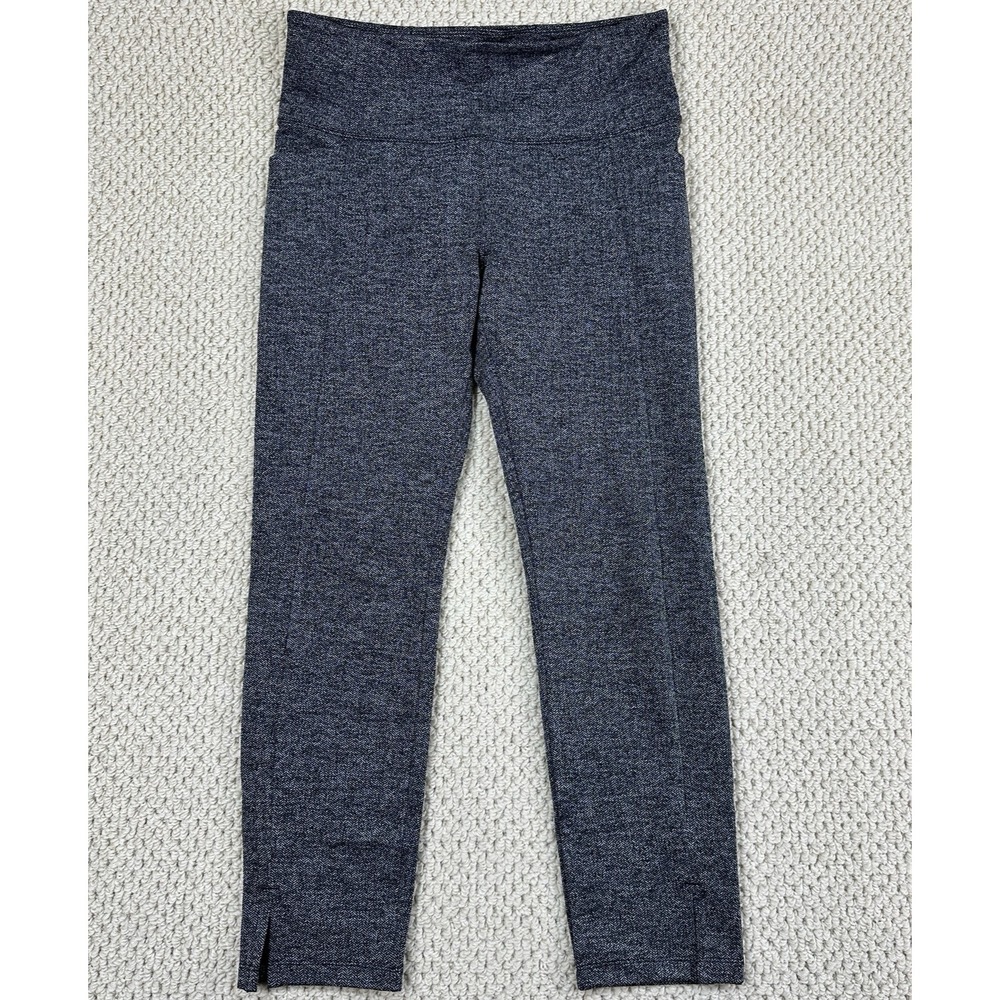 Athleta Pants Womens M Black Mercer Herringbone Tight Casual Pull On Leggings